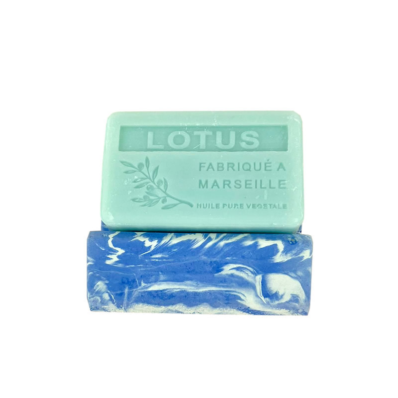 Porte savon "Neptune" teinté bleu 